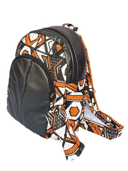 African Wax Print Backpack