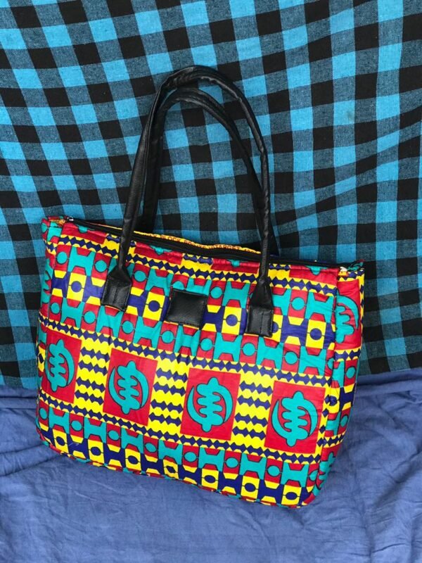 Handbag Print Hanga African Print Wax Fabric Tote Bag