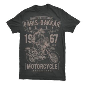 Paris Dakkar Rally Motorcycle Tshirt
