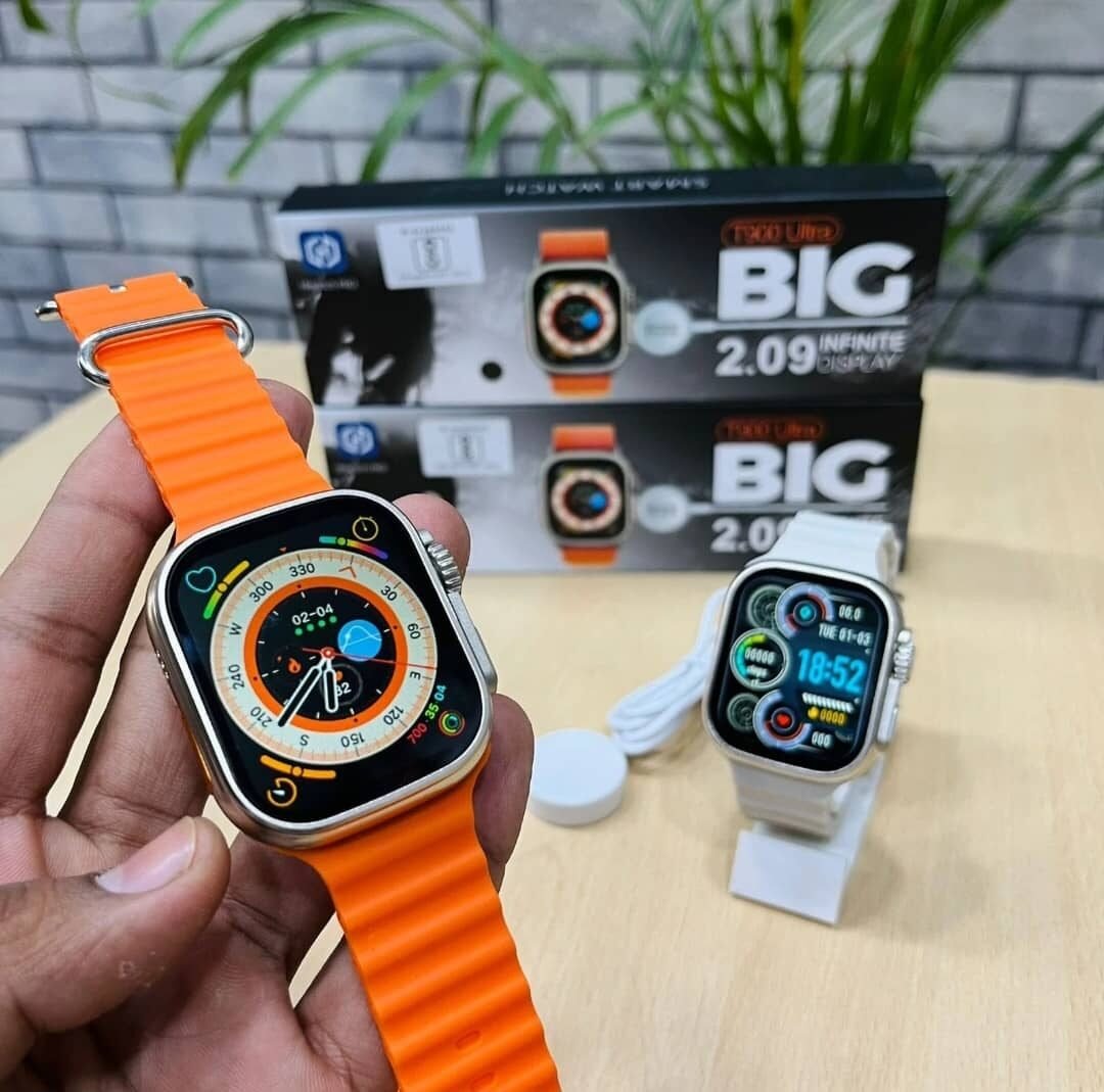 004 T800 Ultra Smart Watch (Orange) – 1.99 Touch Display, Bluetooth Calling, Fitness & Health Tracker, 8 UI Modes, Unisex Digital Smartwatch with Rubber Strap (2)