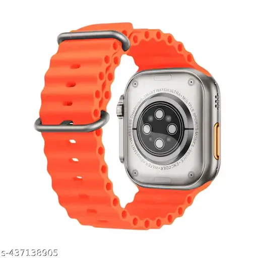 004 T800 Ultra Smart Watch (Orange) – 1.99 Touch Display, Bluetooth Calling, Fitness & Health Tracker, 8 UI Modes, Unisex Digital Smartwatch with Rubber Strap1