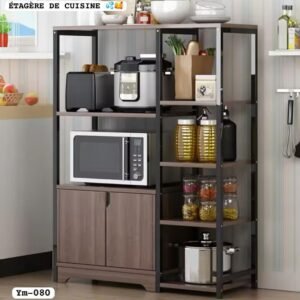 5-Tier Heavy-Duty Storage Rack – Adjustable Metal Shelving Unit for Home, Garage, Kitchen & Warehouse Organization – Rustproof Steel Frame with High Load Capacity