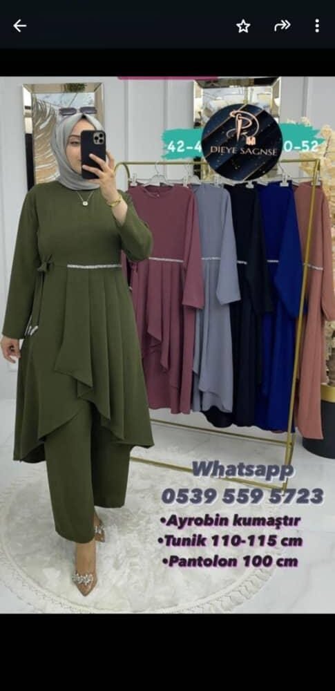 Elegant Women’s Abaya Dress – Modest Islamic Kaftan with Long Sleeves, Maxi Length & Embroidered Detailing – Ideal for Daily Wear, Eid, Ramadan & Special Occasions