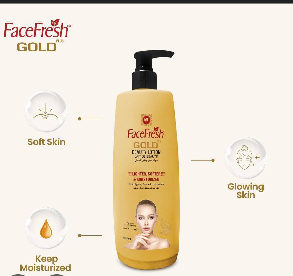 Face Fresh Gold Plus Beauty Lotion – Skin Brightening & Hydrating Body Lotion