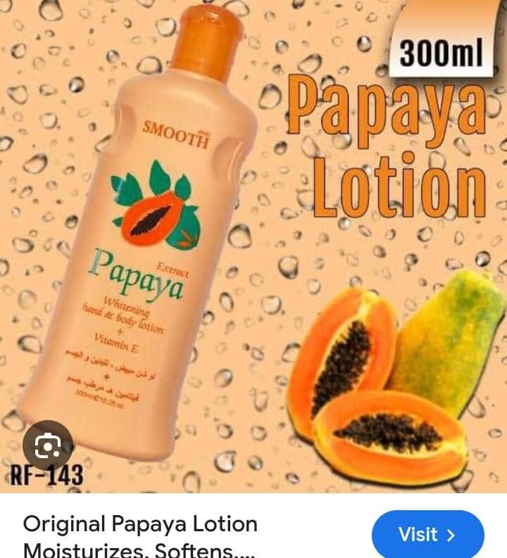 Papaya Milk Body Lotion – Nourishing & Hydrating Moisturizer (21oz, Yellow) (2)