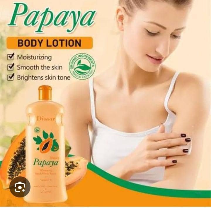 Papaya Milk Body Lotion – Nourishing & Hydrating Moisturizer (21oz, Yellow) (3)