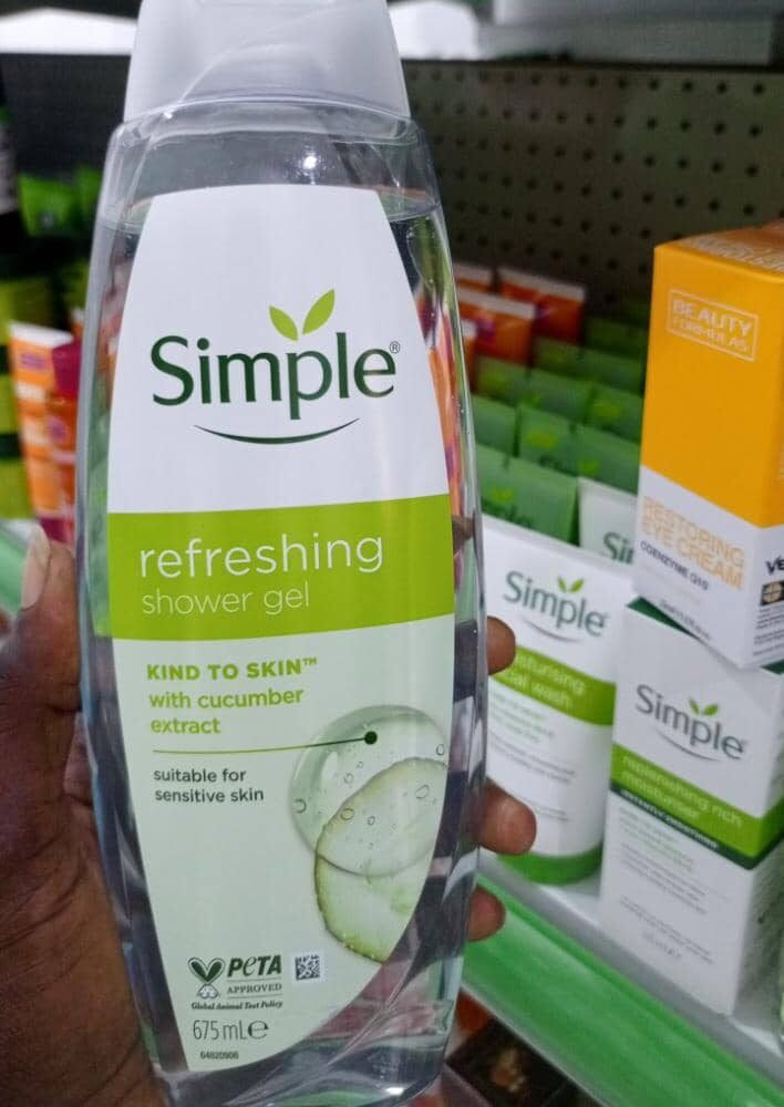 Simple Refreshing Shower Gel – Kind to Skin Body Wash