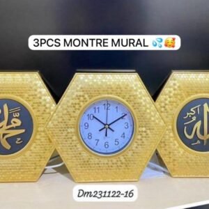 Wall Clock with Photo Frames – Stylish & Functional Wall Decor with Time Display and Personal Photo Slots (2)