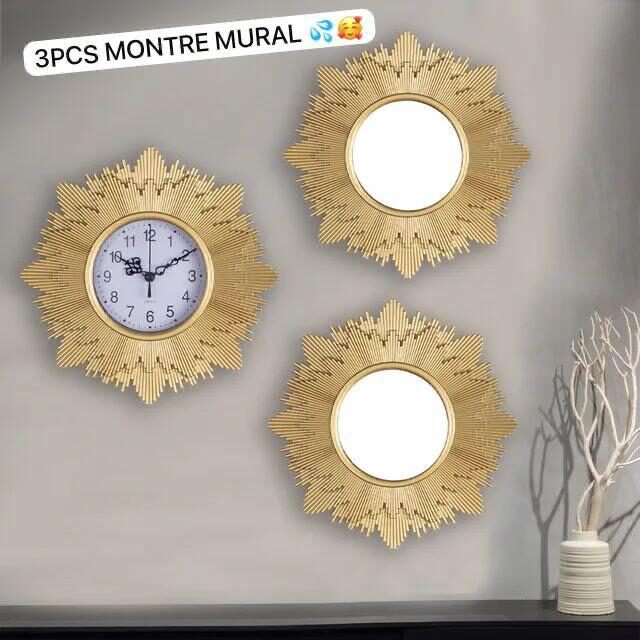 Wall Clock with Photo Frames – Stylish & Functional Wall Decor with Time Display and Personal Photo Slots (3)