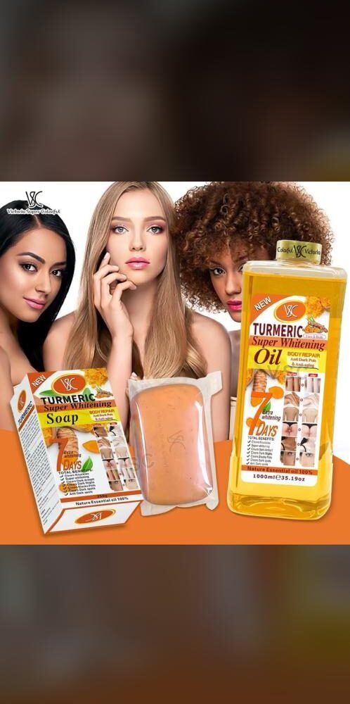 Turmeric Super Whitening Soap – Brightening & Clarifying Herbal Bar (Hair & Beauty Care)