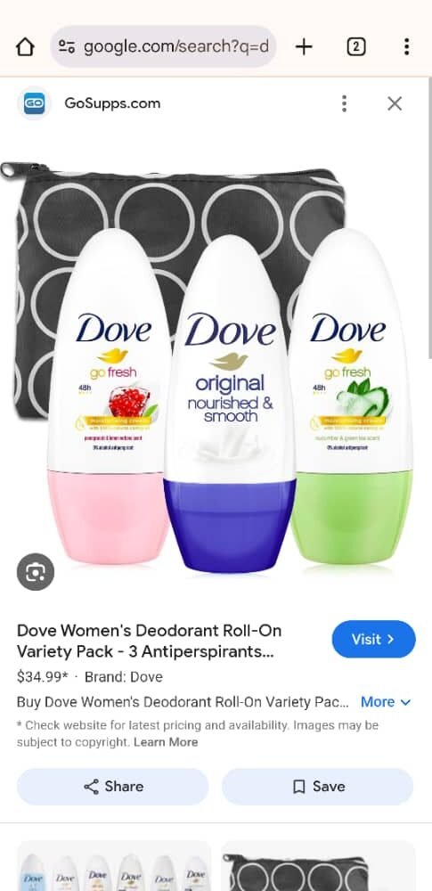 Dove Original Roll-On Antiperspirant (2)