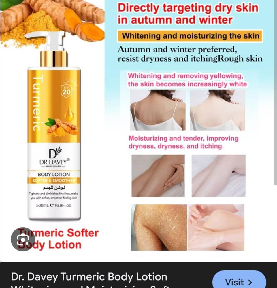 Dr. Davey Turmeric Body Lotion – 500ml (2)