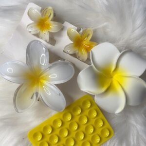 Colorful Gradient Flower Hair Clips – Vibrant Girls’ Accessories (4)