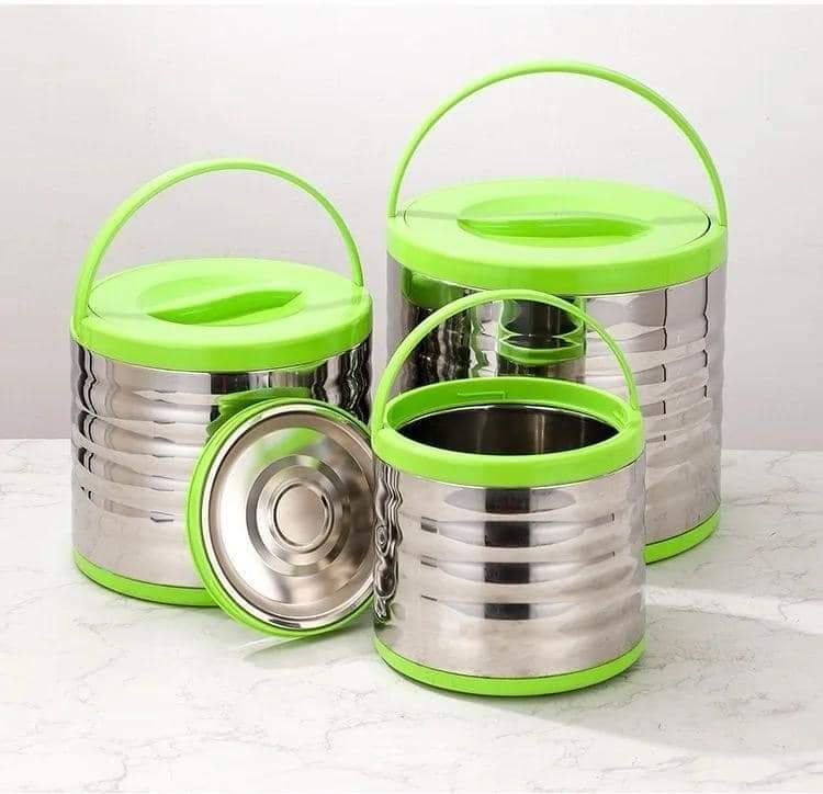Home Party Large Capacity 3pcs Thermal Hot Pot Casserole Set