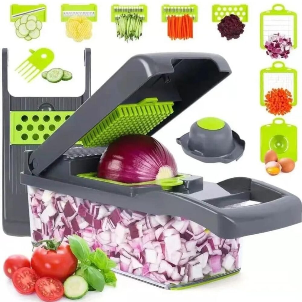 Multi-Function Vegetable Chopper & Mandoline Slicer – Quick Veggie Prep Tool