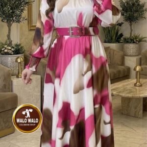 Women’s Spring Wedding Guest Maxi Dress 2026 – Floral Mesh Long Sleeve (4)